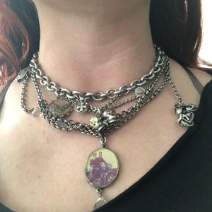 Lucky Brand Triumph motorcycles necklace